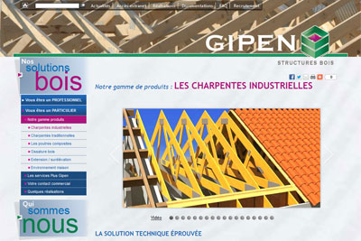 gipen,construction,bois,solutions,site,internet